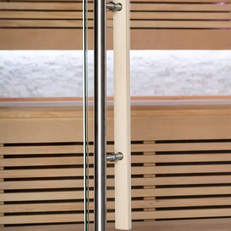 Sauna Modell 1101C, aus Hemlock, 180 × 180 cm, ohne Saunaofen – Ansicht 10