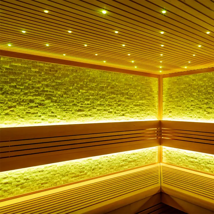 Sauna Modell 1101C, aus Hemlock, 180 × 180 cm, ohne Saunaofen – Ansicht 6