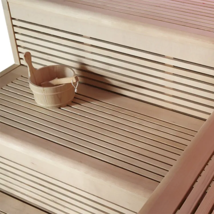 Sauna Modell 1111C, aus Hemlock, 180 × 180 cm, ohne Saunaofen – Ansicht 8