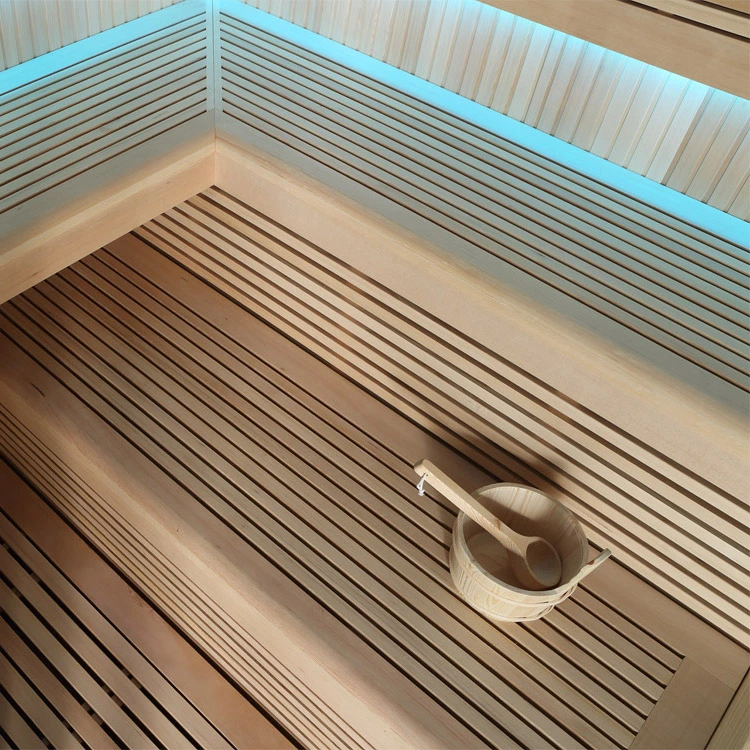 Sauna Modell 1112C, aus Hemlock, 180 × 150 cm, ohne Saunaofen – Ansicht 2