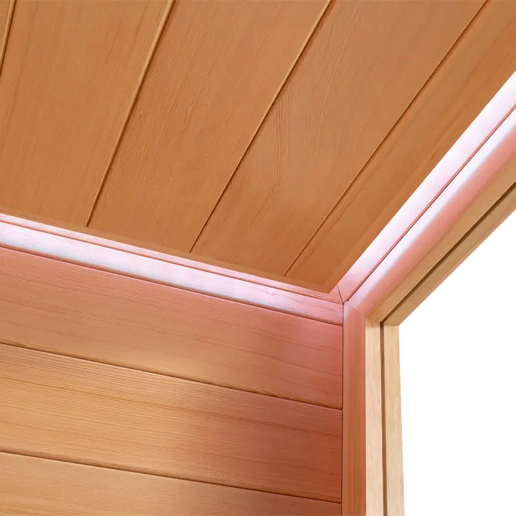 Sauna Modell 1602B, aus Hemlock, 200 × 170 cm, ohne Saunaofen – Ansicht 8