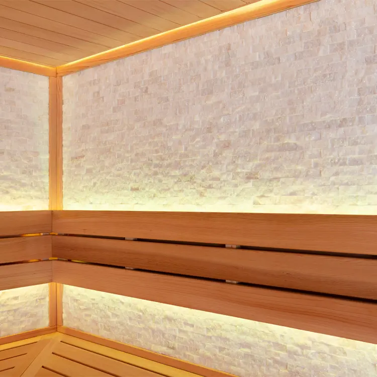 Sauna Modell 1603C, aus roter Zeder, 180 × 180 cm, ohne Saunaofen – Ansicht 3