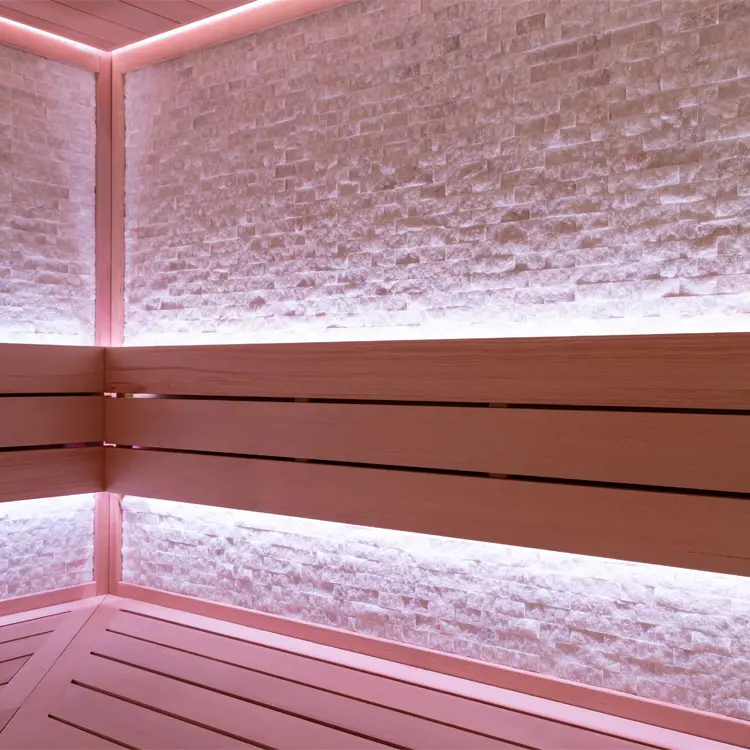 Sauna Modell 1603XL, aus Hemlock, 240 × 200 cm, ohne Saunaofen – Ansicht 3