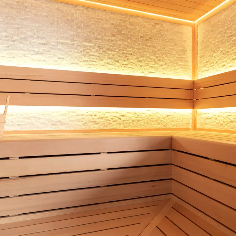 Sauna Modell 1603XL, aus Hemlock, 240 × 200 cm, ohne Saunaofen – Ansicht 5
