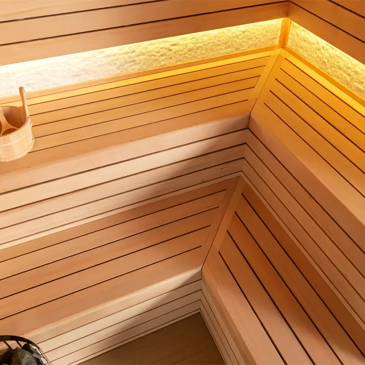 Sauna Modell 1603XL, aus Hemlock, 240 × 200 cm, ohne Saunaofen – Ansicht 6