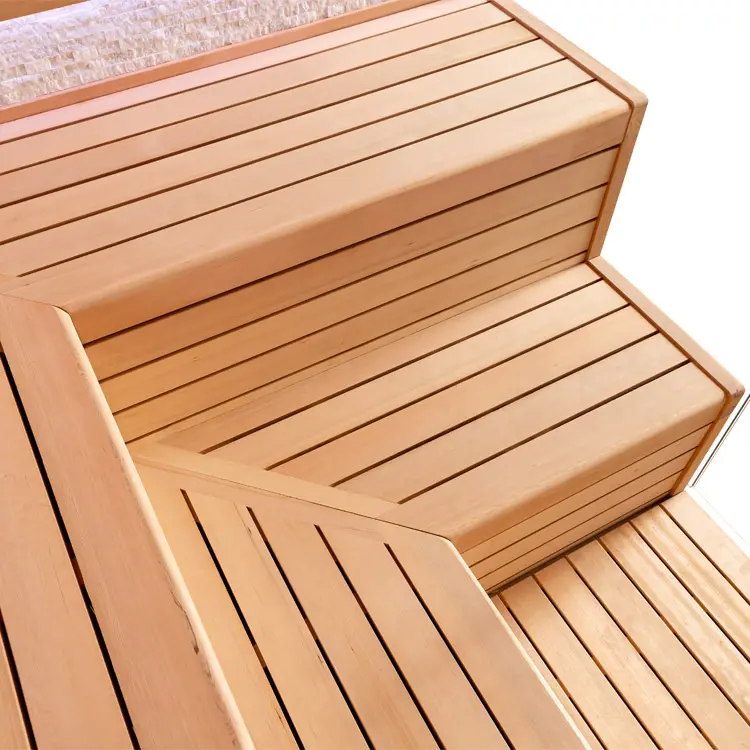 Sauna Modell 1603XL, aus Hemlock, 240 × 200 cm, ohne Saunaofen – Ansicht 7