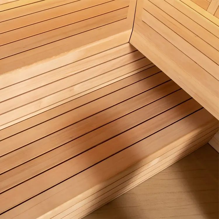 Sauna Modell 1611C, aus Hemlock, 180 × 180 cm, ohne Saunaofen – Ansicht 7