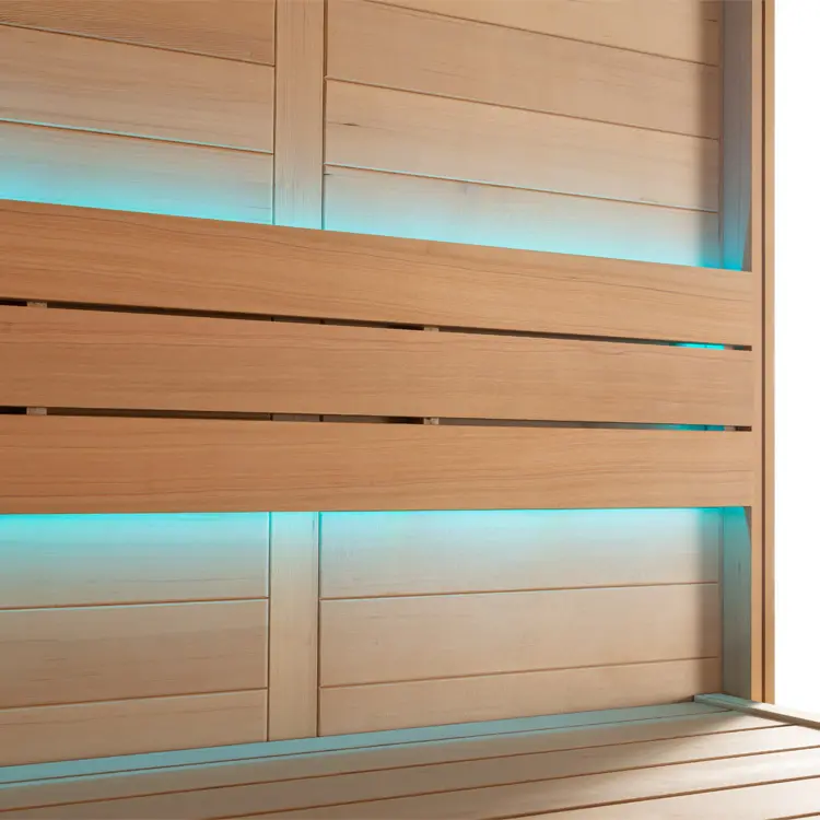Sauna Modell 1613C, aus Hemlock, 180 × 180 cm, ohne Saunaofen – Ansicht 8