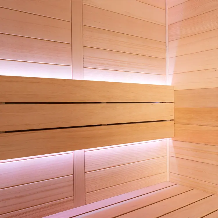 Sauna Modell 1614B, aus Hemlock, 180 × 150 cm, ohne Saunaofen – Ansicht 8