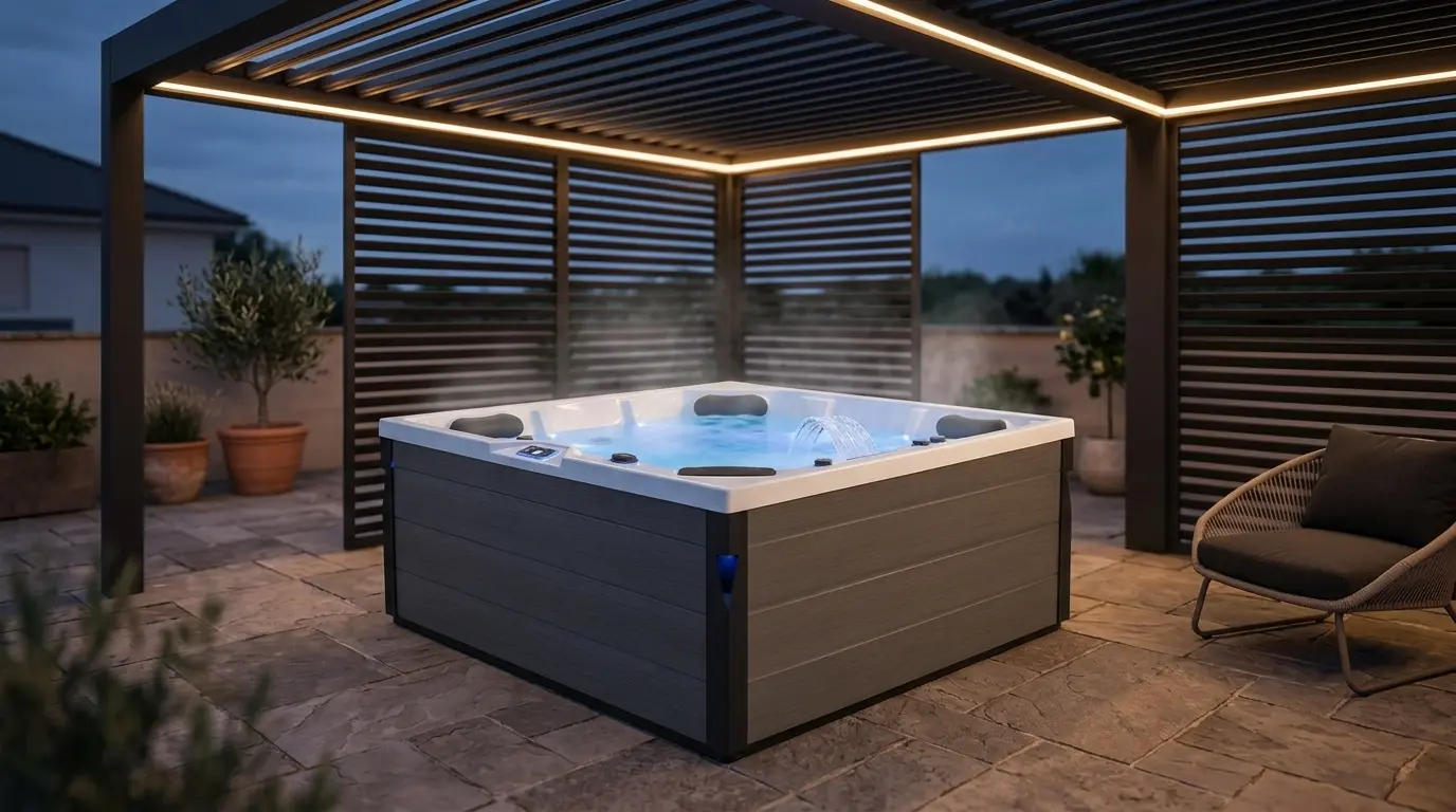 Außenwhirlpool auf der Terrasse